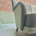 Vintage mid-century 2-zit eucalyptus
